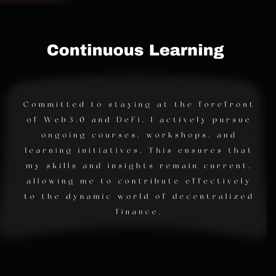 Continuous Learning